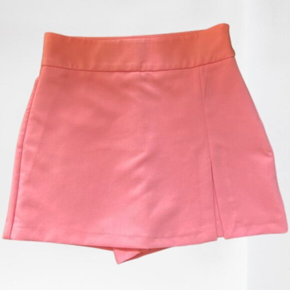 NEW Zara High-Waist Skort with Slit in Pink (Short Skirt), Size M - Picture 13 of 16